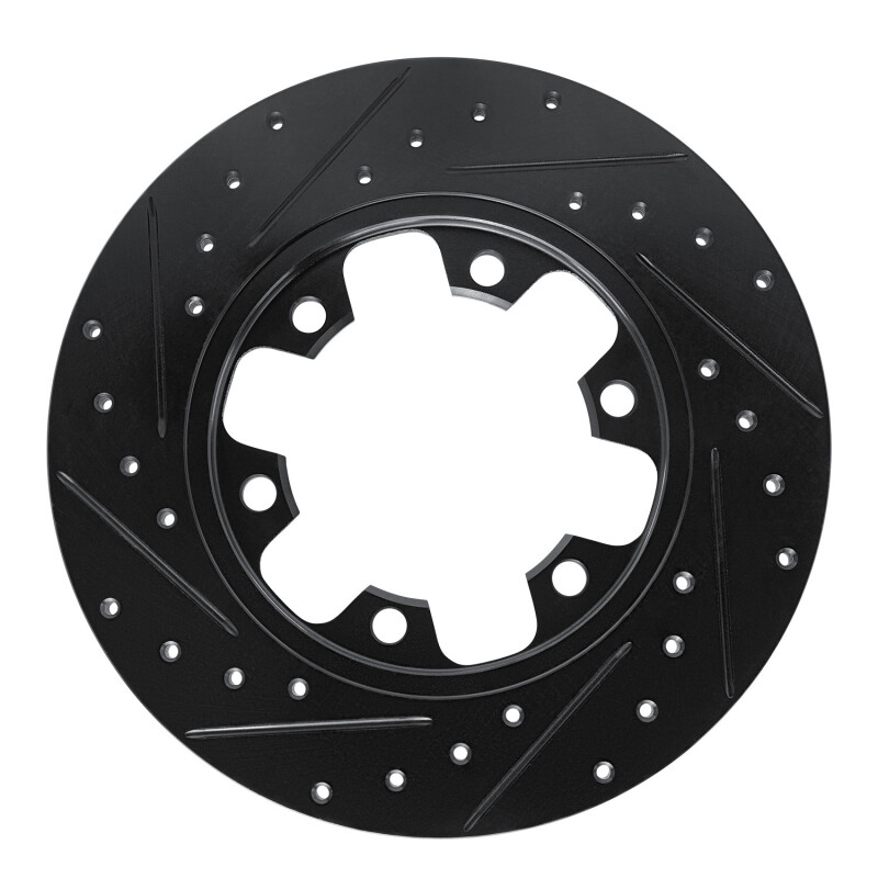 Ford Transit-150 Brake Rotor (1) - Rear Right - R1 Concepts - Drilled & Slotted - Black - `15-`25